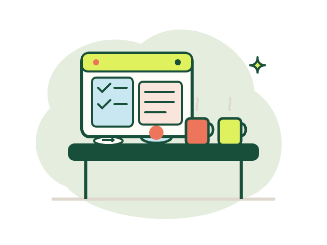 Kouchd's shared household workspace, where hosts and guests can review stay details